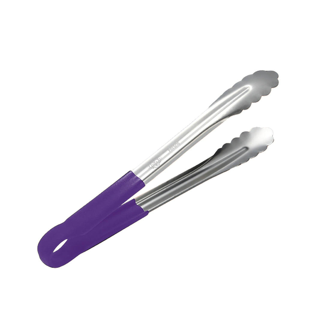 KRD Colour Coded Utility Serving Tongs clip 12" 300mm SS304