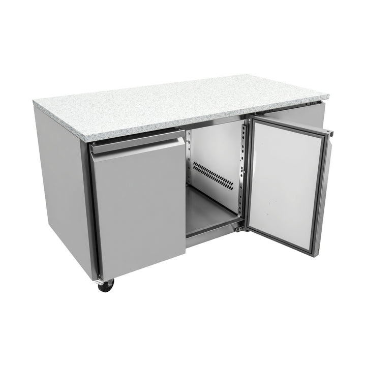 KRD Refrigerated Counter with Marble top 2 doors Depth 700mm GZ2100TN