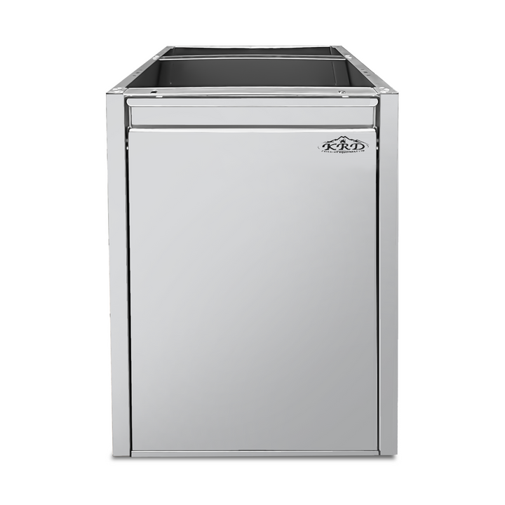 KRD Commercial Waste Bin Soft Close 560x400x555mm Stainless Steel MER46
