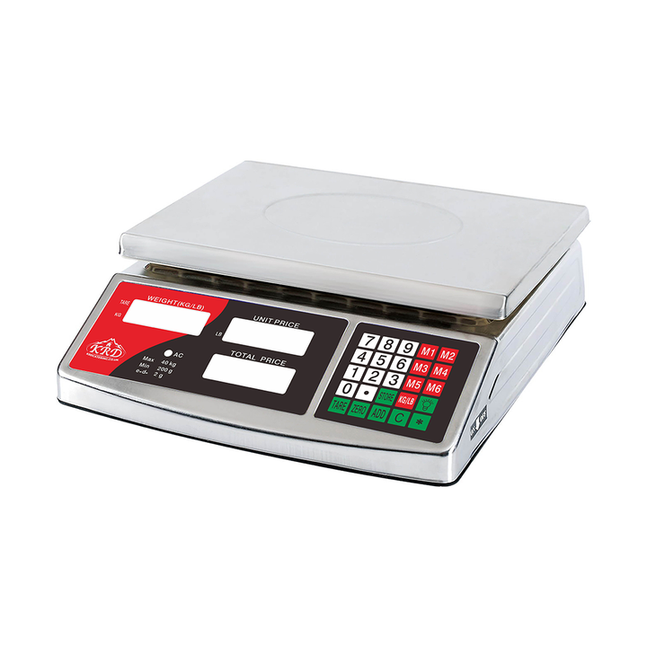 KRD Commercial Weighing Scales LCD Display 40kg/200g ACS701
