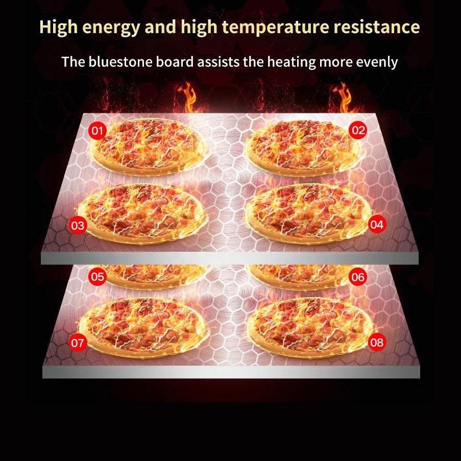 KRD Twin Deck Electric Pizza oven 4+4 pizzas of 8&