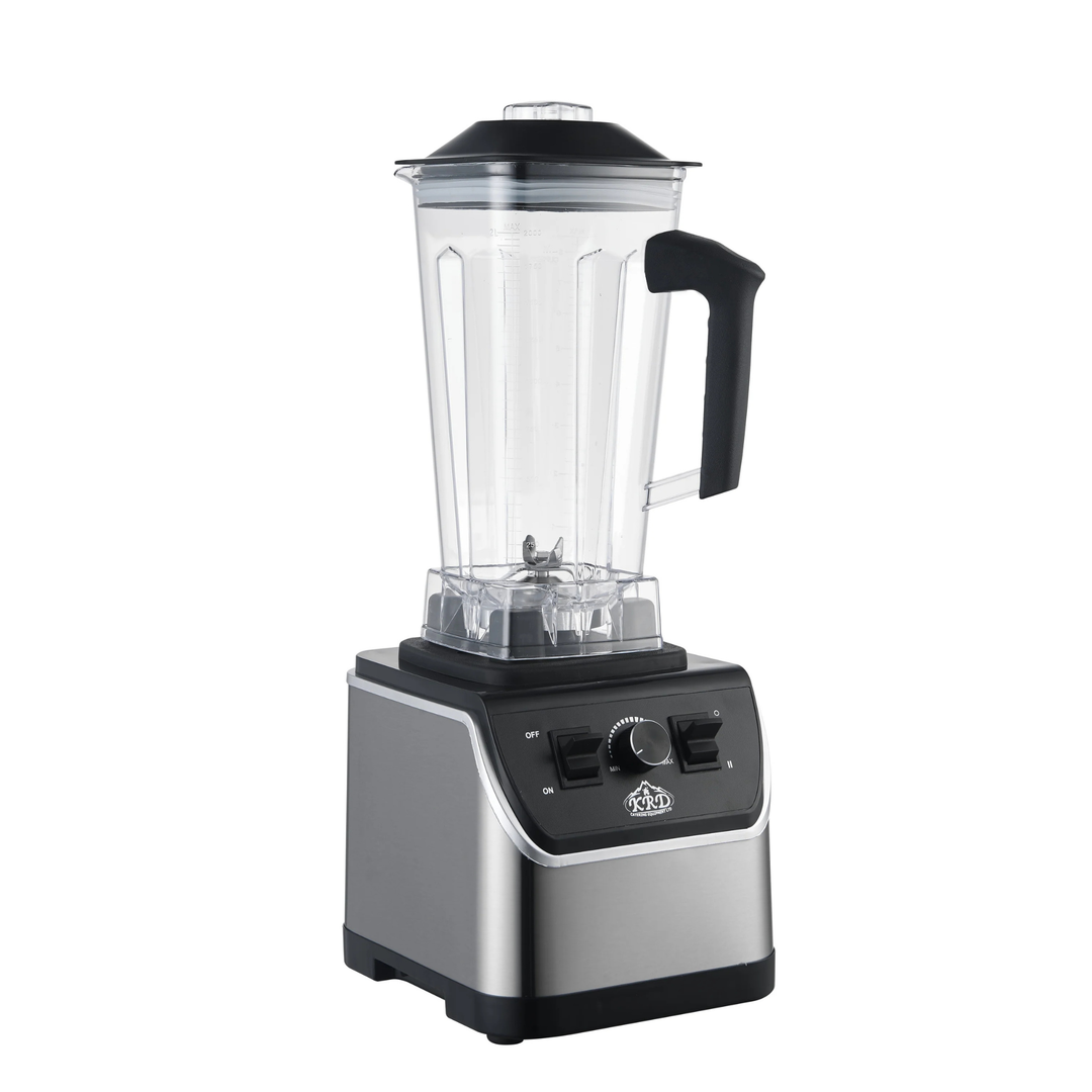 KRD Professional Blender 2 Litres 1500W Manual Control KCM-822, stainless steel commercial kitchen equipment, versatile use.
