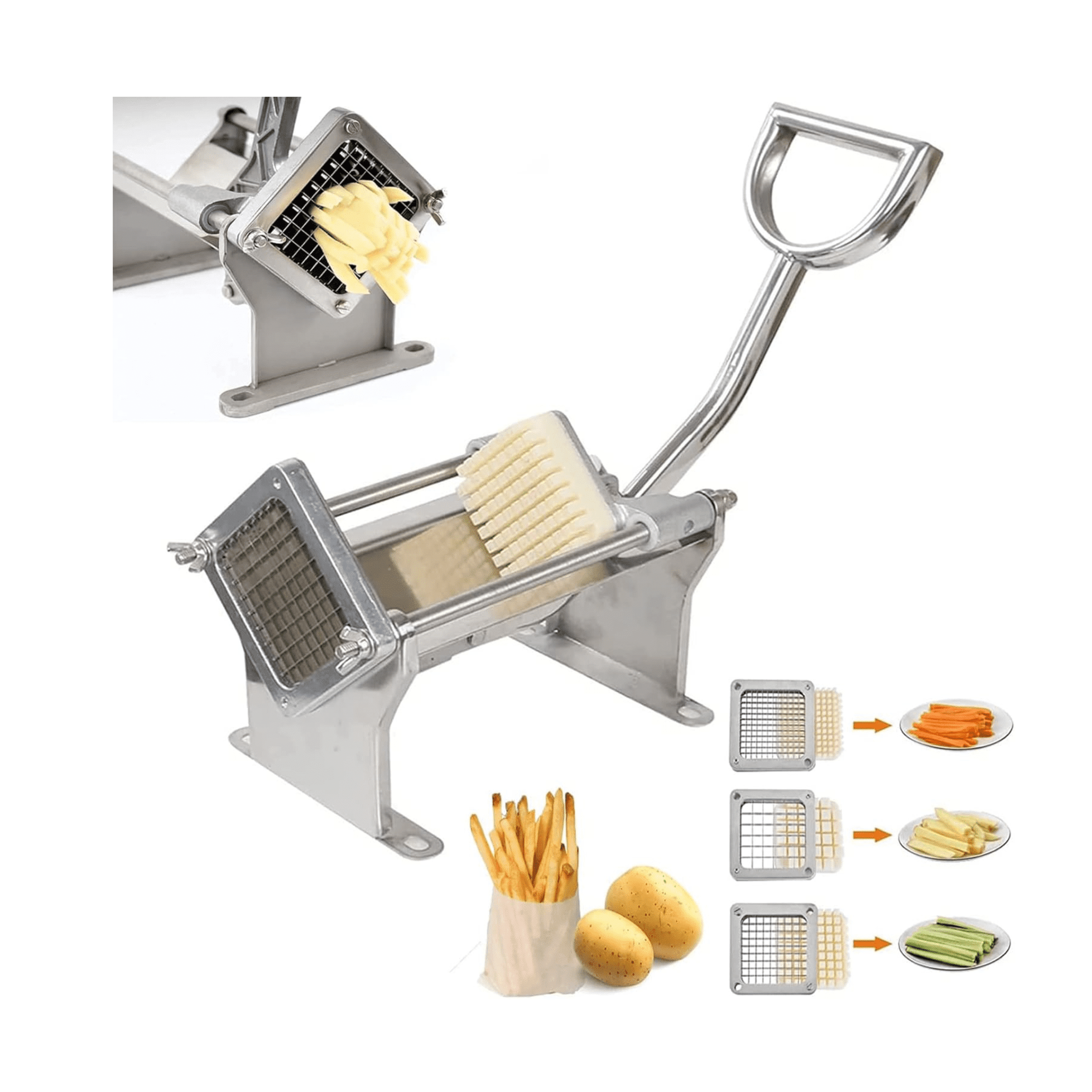 Manual Potato Chip Cutter 3/8