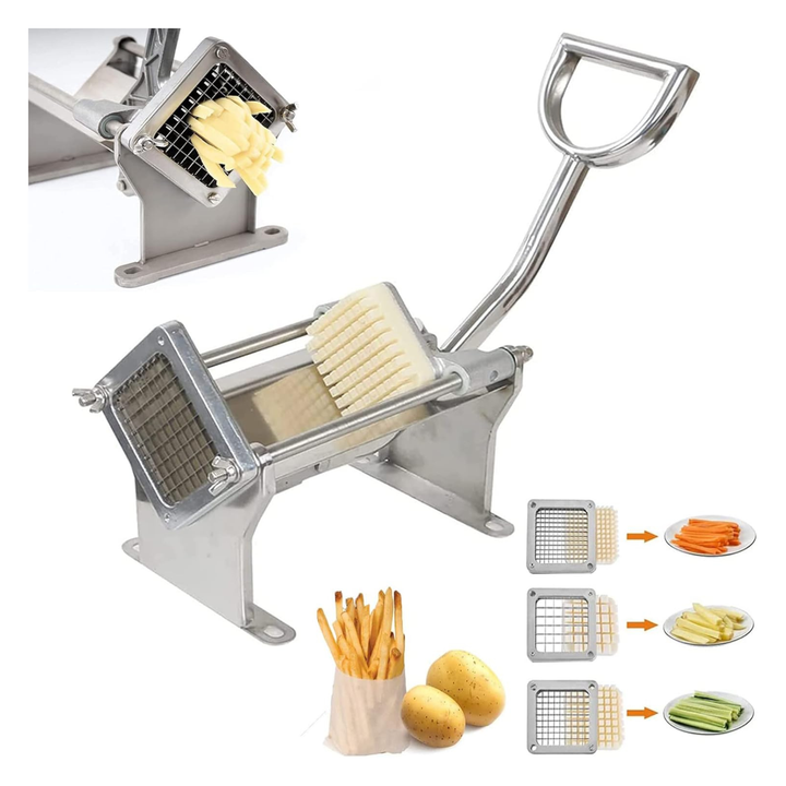 KRD Professional Potato Chip Cutter 3/8'' Manual chopper KR655