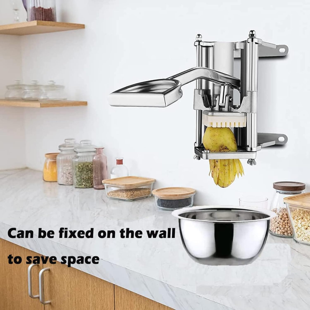 KRD Professional Potato Chip Cutter 3/8'' Manual chopper KR655