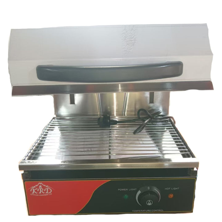 KRD adjustable height salamander grill OK450, 2.8kW stainless steel commercial kitchen equipment.
