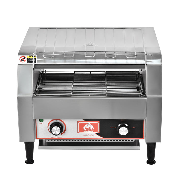 KRD Commercial Electric conveyor toaster 2640W KR-TT-450, stainless steel design for catering and restaurant use.