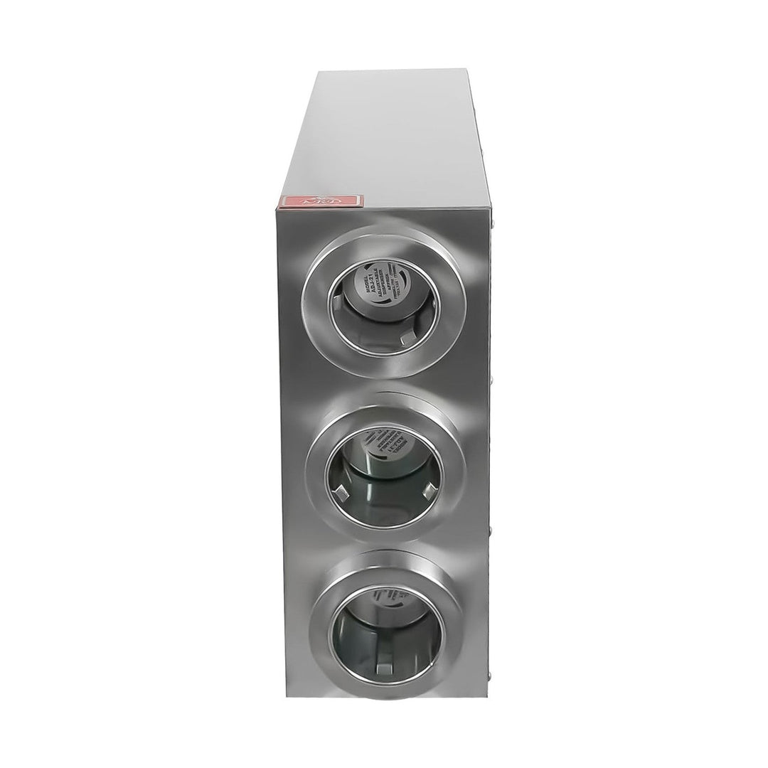 KRD Commercial Cup Dispenser 3 Slots 89 mm in diameter Stainless Steel