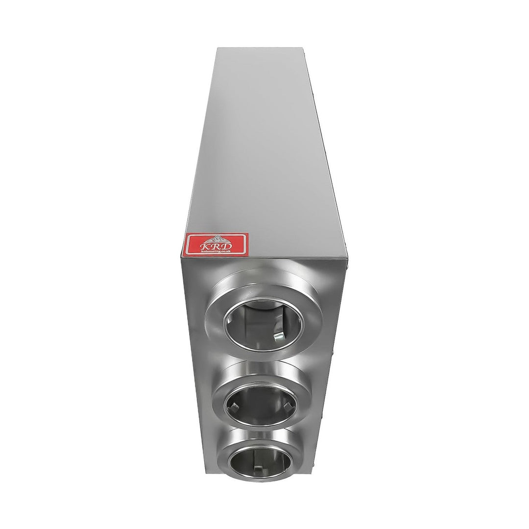 KRD Commercial Cup Dispenser 3 Slots 89 mm in diameter Stainless Steel