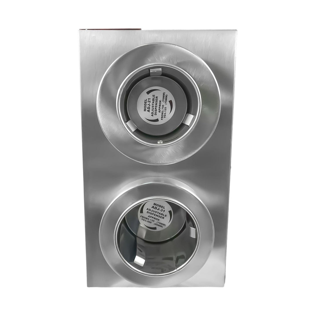 KRD Commercial Cup Dispenser 2 Slots 89 mm in diameter