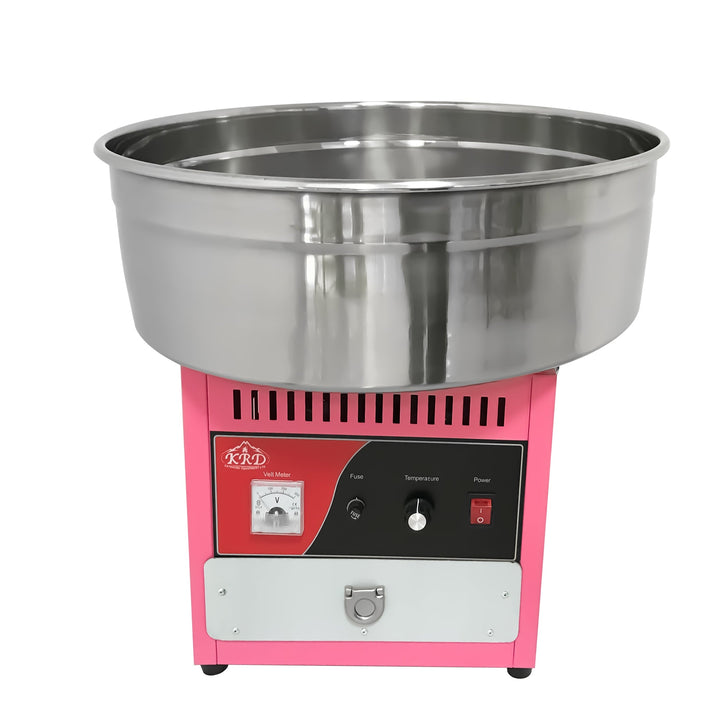 KRD Professional Electric candy floss machine 930W KR-CF-1E stainless steel construction, designed for commercial catering and kitchens.