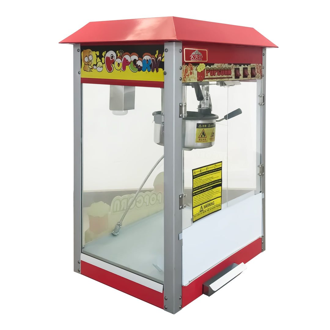 KRD Commercial Tabletop Electric popcorn machine 1400KW KRP-6B for commercial catering equipment and restaurant use.