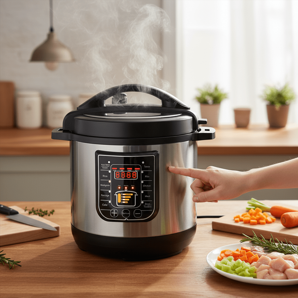 KRD Commercial Multi-function Pressure Cooker 6 Litres 1000W WF-Y6