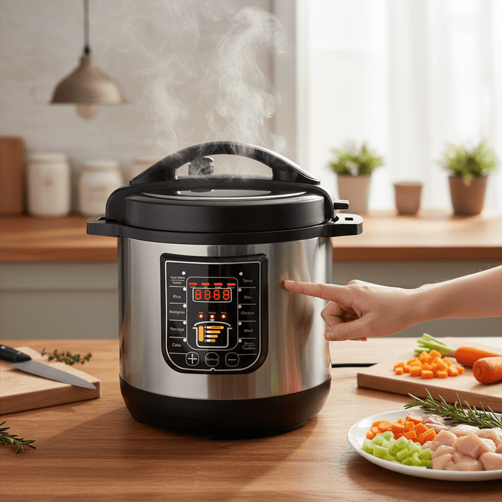 KRD Commercial Multi-function Pressure Cooker 6 Litres 1000W WF-Y6