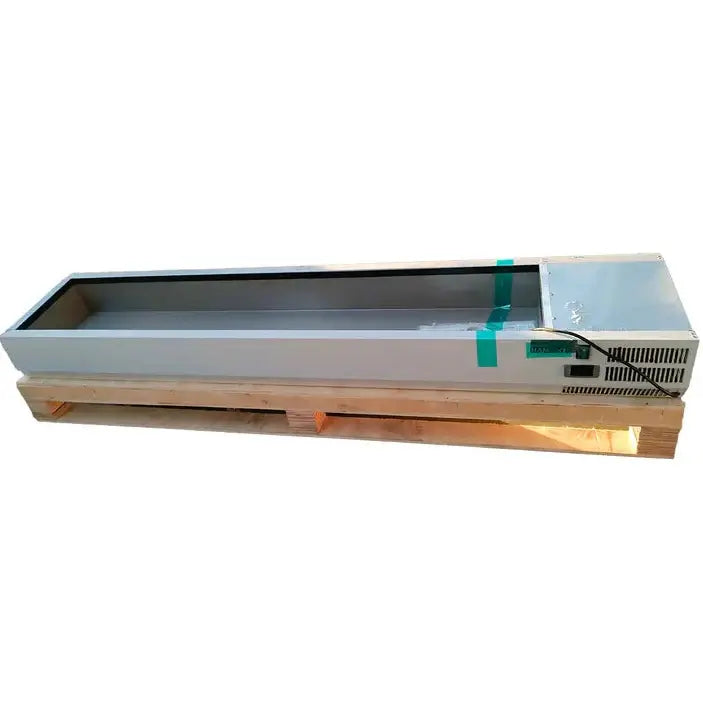 KRD Refrigerated Servery Prep Top 1200mm 5xGN1/3 Depth 380mm Glass top Salad Bar VRX1238