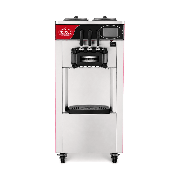 KRD Standing Three Flavour Soft Serve Ice Cream Machine 20-28L/H KIC826