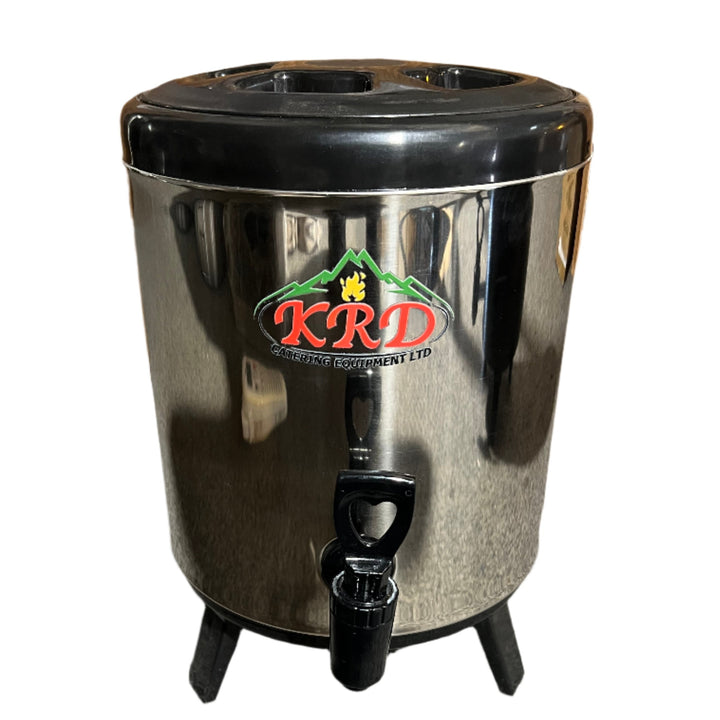KRD Commercial Double wall Stainless Steel Coloured Beverage Dispenser 6 Litres