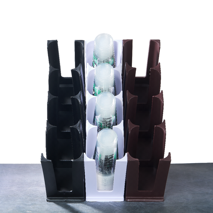 Tilted Cup Holder 4-Slots Polypropylene