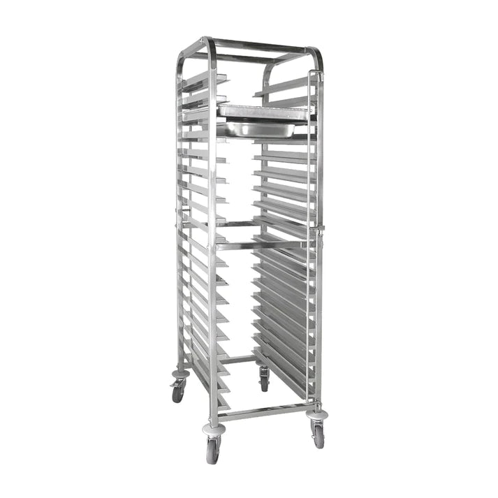 Multifunctional Racking Trolley 18 Shelves for Both GN Pan 1/1 , 40x60 cm Trays