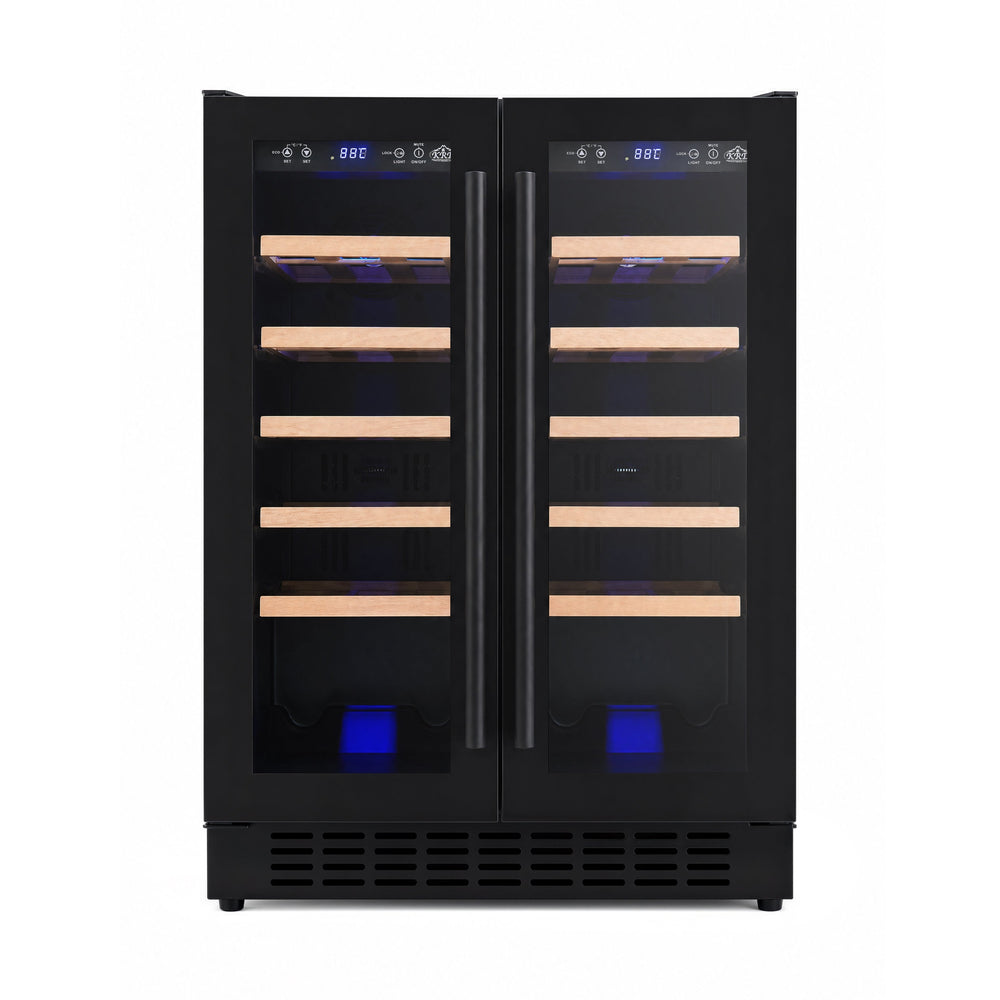 KRD Commercial Wine cooler 90W Dual temperature zone KWC120D