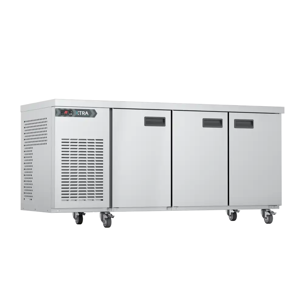 XR3H: 435L Counter Refrigerator 33-189 Three door refrigerator counter