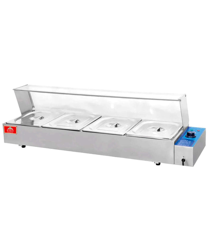 KRD Commercial Display Bain Marie Countertop warmer 4xGN1/2 1165mm