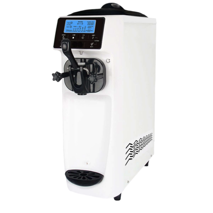 KRD Soft Serve Ice Cream Machine with Air Pump Function 16-18L/H Table Top