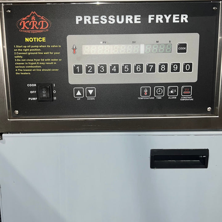 KRD Commercial Natural Gas Chicken Pressure Fryer 24 litres 4 Head PFG600