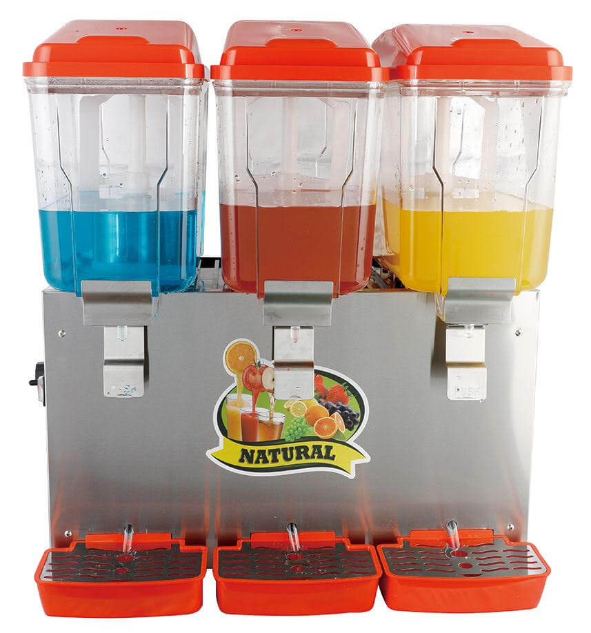 KRD Commercial Triple Juice Dispenser 3x16 litres 450w