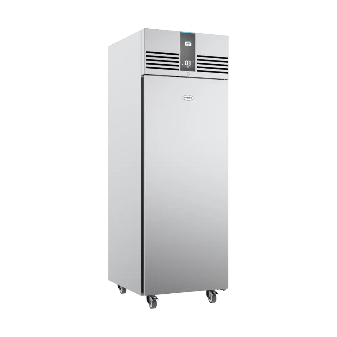 FOSTER EP700H: 600 Ltr Cabinet Refrigerator, stainless steel, single door, commercial fridge, energy-efficient design.