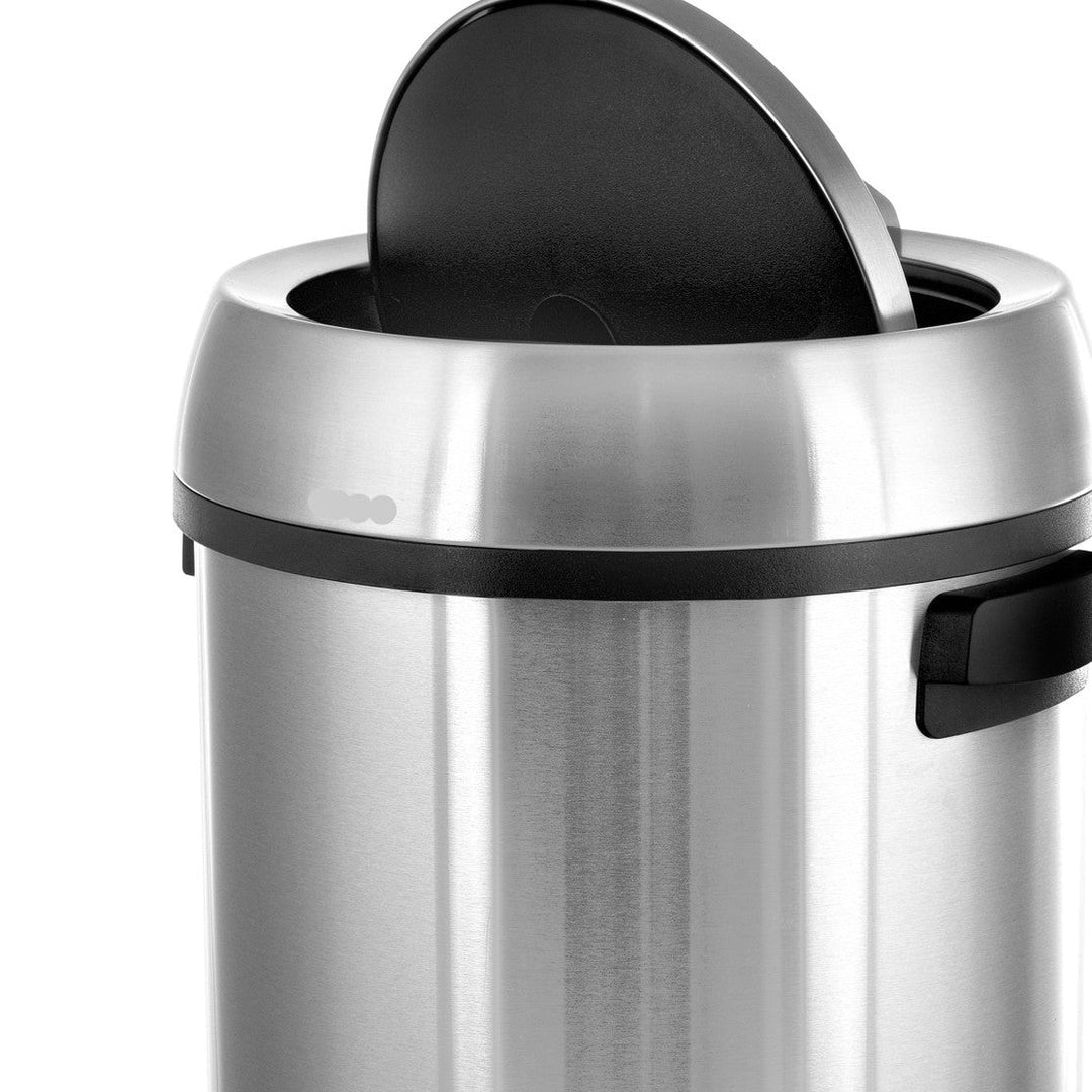 KRD 60 Litre Round Touch Top Bin Swing Stainless Steel