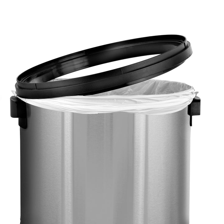 KRD 60 Litre Round Touch Top Bin Swing Stainless Steel