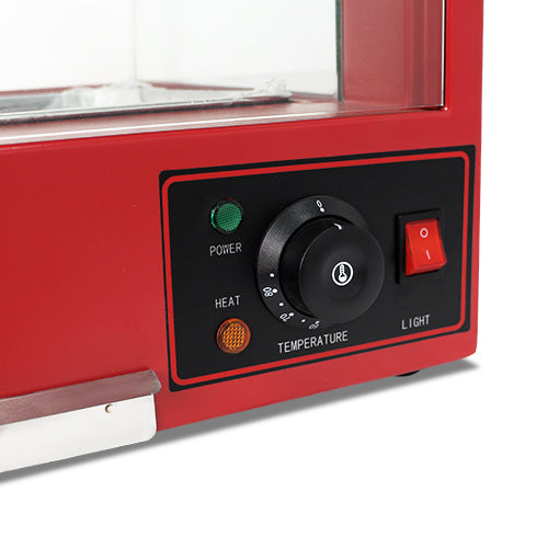 KRD Commercial Curved Glass Hot Food Display Warmer Showcase 1.2kW KR-3P