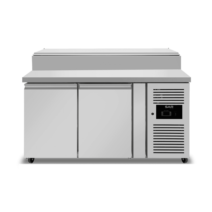 KRD Commercial 2 Door Refrigerated Prep Counter THSH2000/700