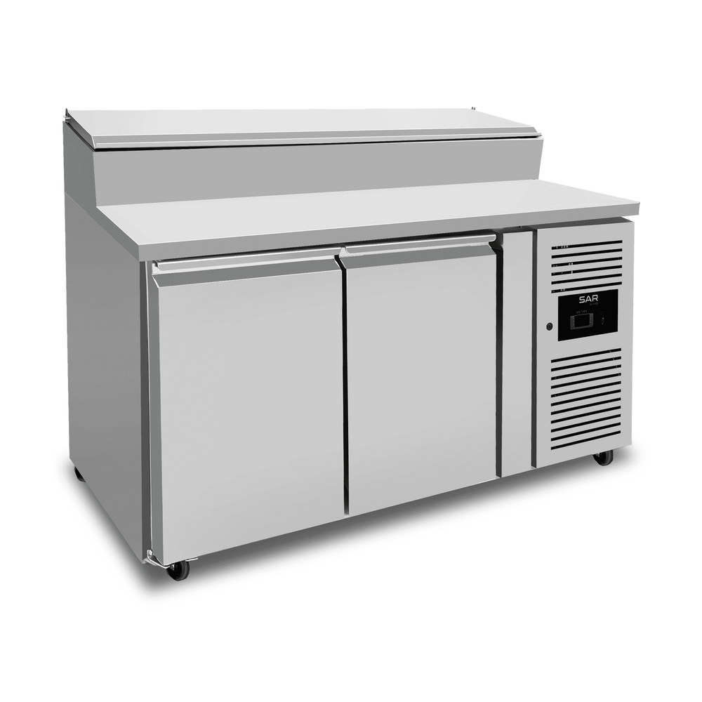 KRD Commercial 2 Door Refrigerated Prep Counter THSH2000/700