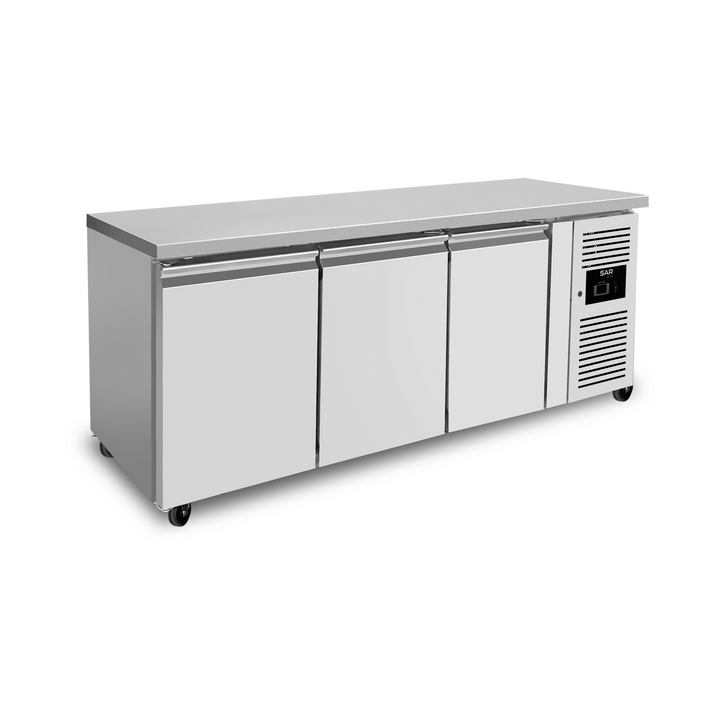 KRD Commercial Freezer counter Ventilated 3 doors Depth 700mm THP3100BT
