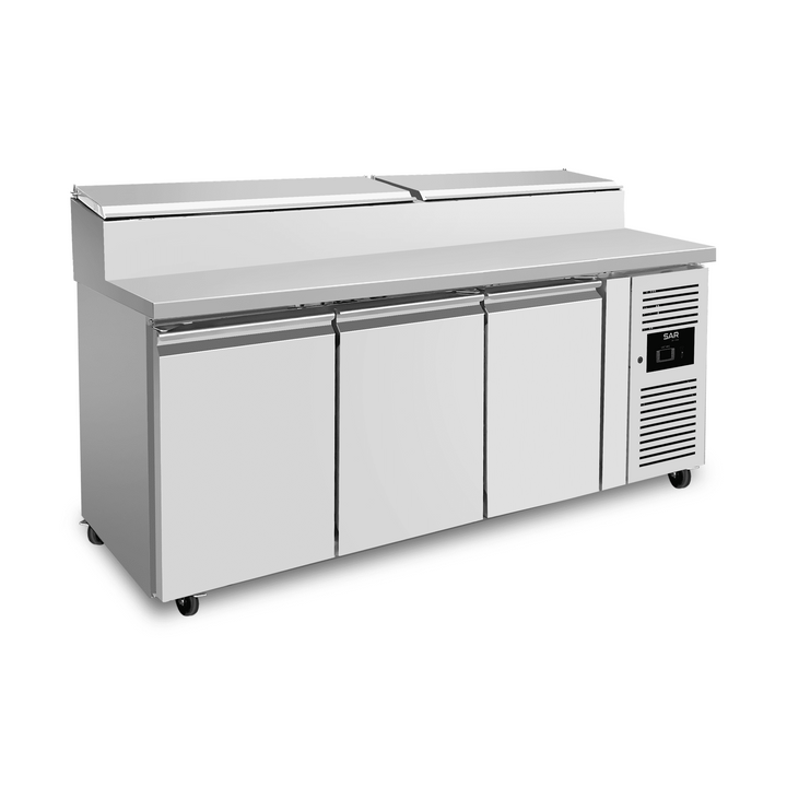 KRD Commercial 3 Door Refrigerated Prep Counter THSH3000/800 1/3