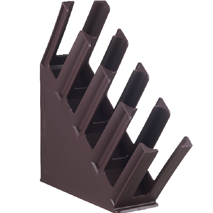 Tilted Cup Holder 4-Slots Polypropylene