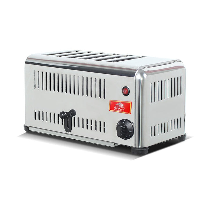 KRD Commercial Electric 6 Slice Toaster stainless steel KR-6BATS