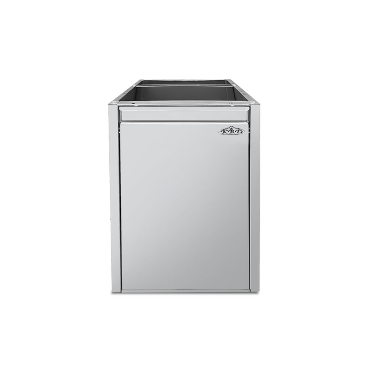 KRD Commercial Stainless Steel Waste Bin 560×400×555mm Soft-Close Tipping Door MER46