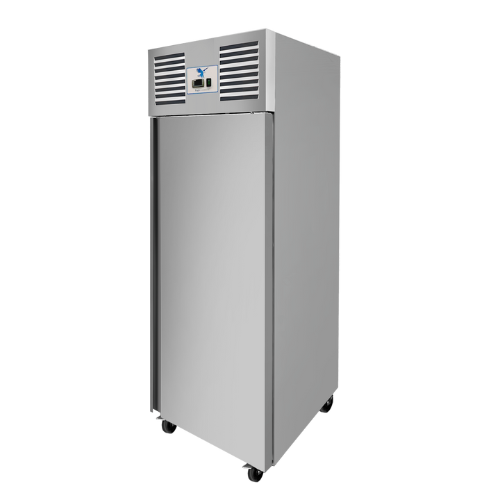650lt Commercial Refrigerator Stainless Steel Upright cabinet Single door GN2/1 Ventilated Cooling