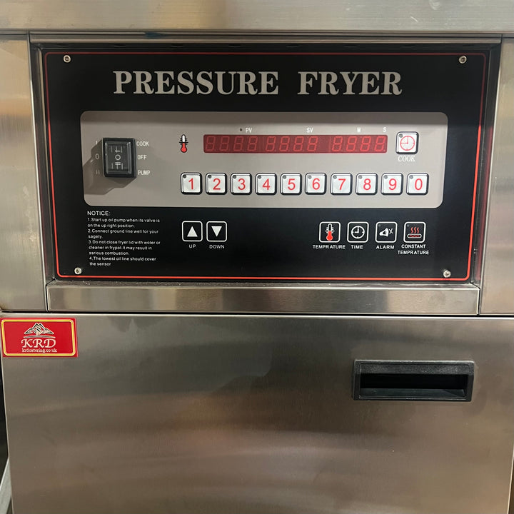 KRD Commercial Pressure Fryer Digital controls 25 litres Gas YXY25D