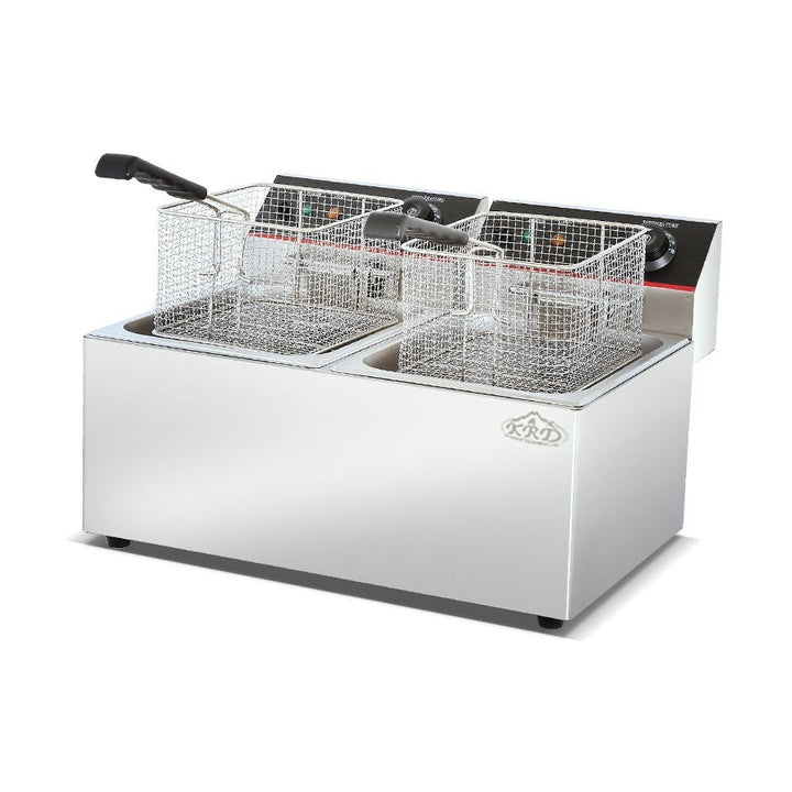 KRD Counter top 1-tank&amp;1- basket electric fryer 2.8KW KR-8L-2 commercial catering equipment
