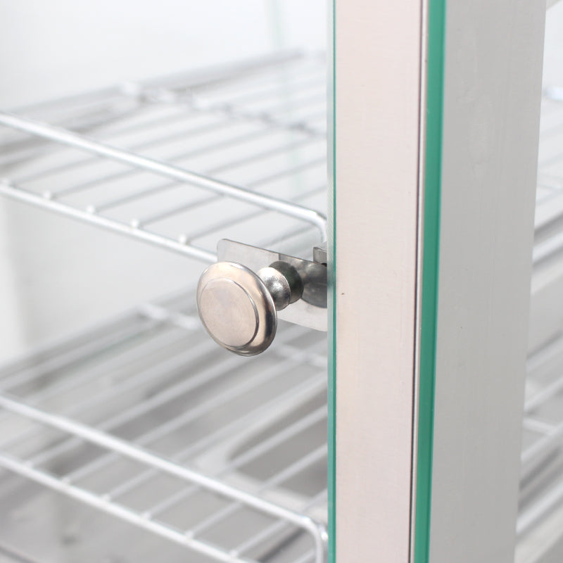KRD Commercial Display Showcase 1.5KW KR-702 featuring multi-layer adjustable shelves for optimal food display in commercial catering equipment.