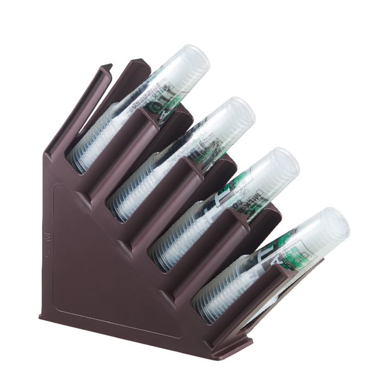 Tilted Cup Holder 4-Slots Polypropylene