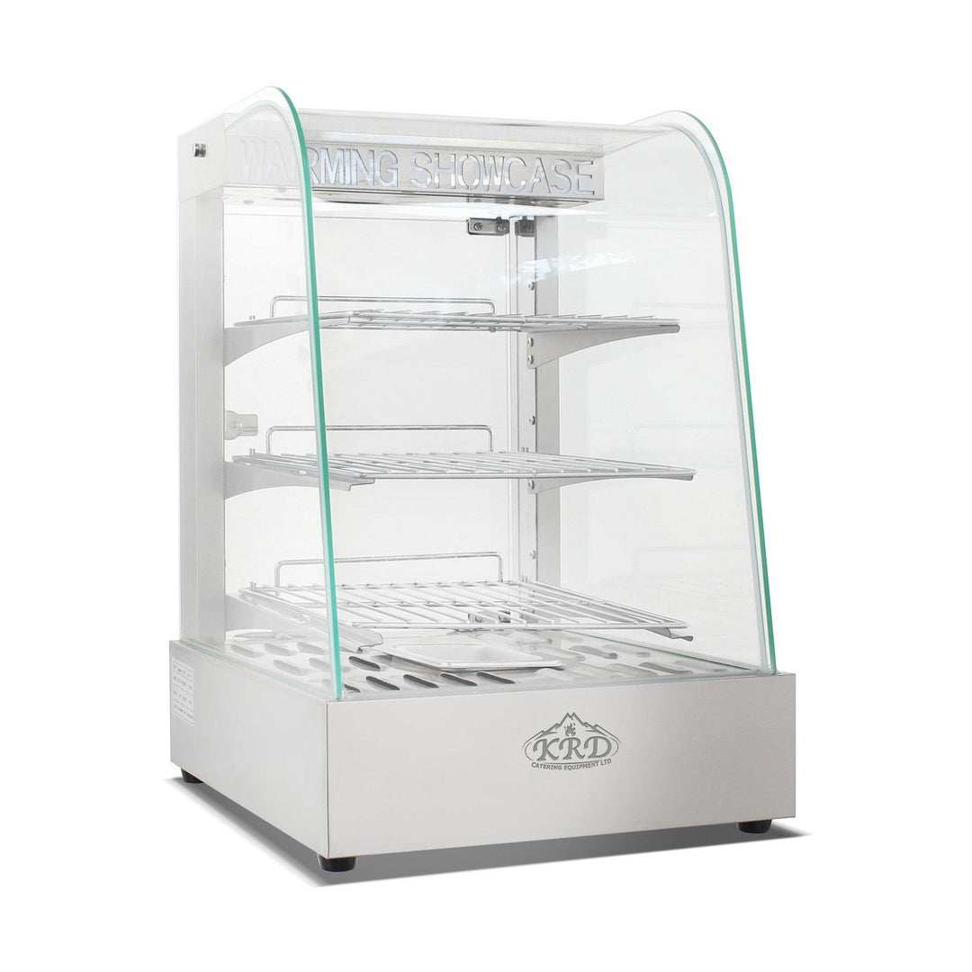 KRD Commercial Heated showcase food warmer 370mm Width Countertop KR701