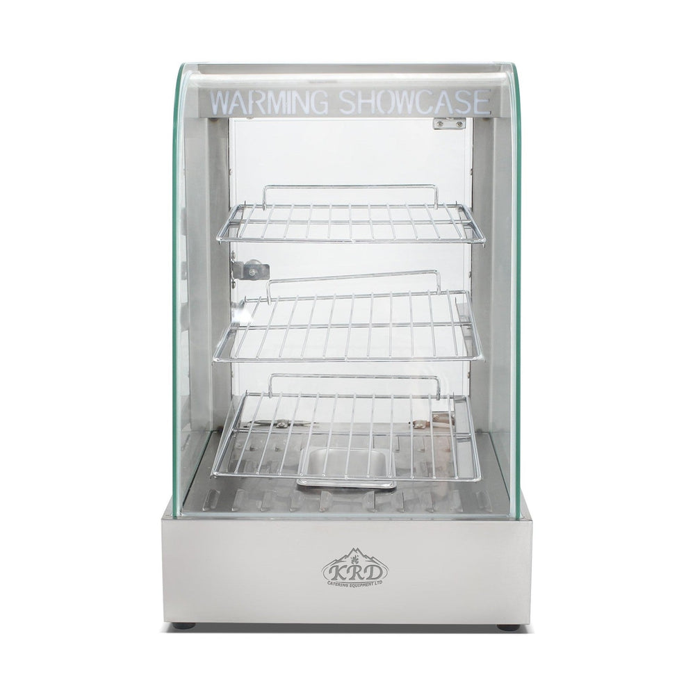 KRD Commercial Heated showcase food warmer 370mm Width Countertop KR701