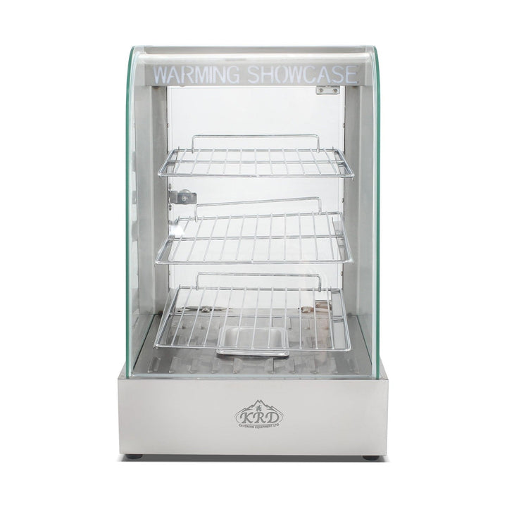 KRD Commercial Heated showcase food warmer 370mm Width Countertop KR701