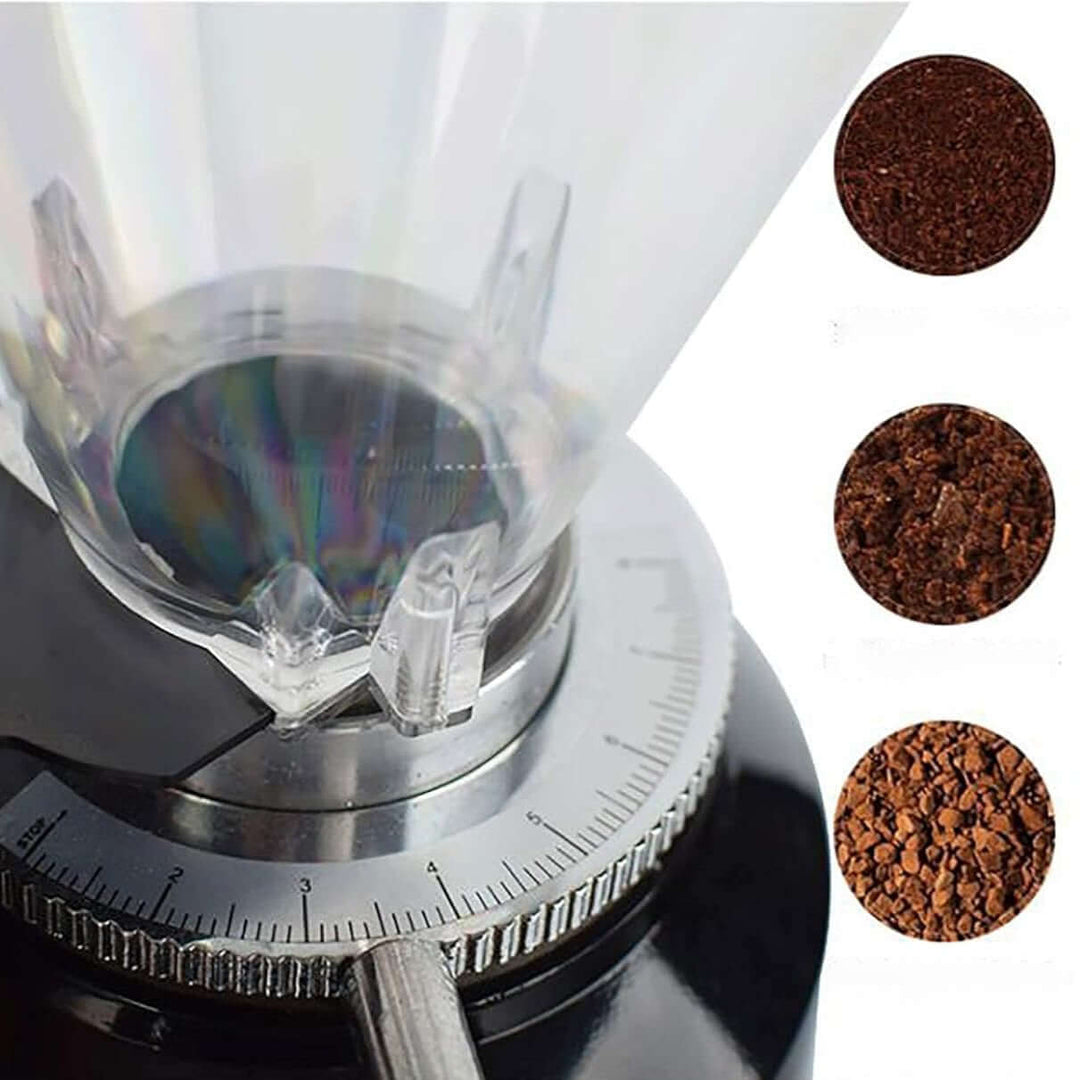 KRD Commercial Precision 1-8 Gear Coffee Bean Grinder 1.5kg capacity 900N