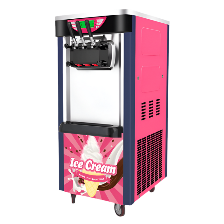 KRD Triple Head Soft Serve Ice Cream Machine & Frozen Yoghurt 20-25L/H KI208E